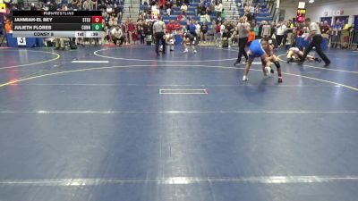 100 lbs Consy 6 - Jahmiah-el Bey, Steubenville-OH vs Julieth Flores, Connellsville