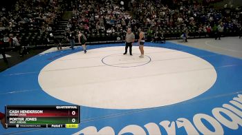 215 lbs Quarterfinal - Cash Henderson, Woods Cross vs Porter Jones, West Jordan