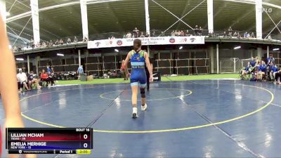 93 lbs Placement Matches (8 Team) - Isabella Allen, Texas vs Paola Perez, New York