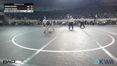 88 lbs Consi Of 16 #2 - Ryder Walker, Hinton Takedown Club vs Westyn Owens, Shelton Wrestling Academy