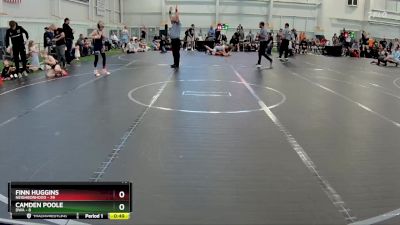 76 lbs Round 1 (8 Team) - Finn Huggins, Neighborhood vs Camden Poole, DWA