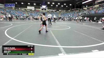 58 lbs Cons. Semi - Ben Eck, Brawlers vs Chevy Plank, Maize Wrestling Club