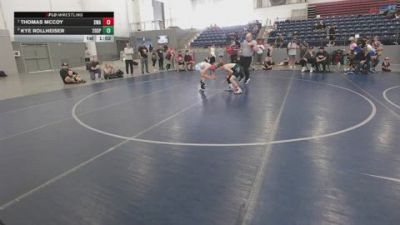 102 lbs Champ. Round 3 - Thomas McCoy, Sanderson Wrestling Academy vs Kye Rollheiser, 208 Spartans