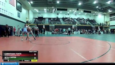 145 lbs Cons. Round 3 - Seth Carter, Indiana vs Corinthian Tonte, Franklin Wrestling Club