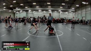 100 lbs Round 4 (8 Team) - Parker Porta, Buxton vs Taysean Giles, Mat Assassins Red