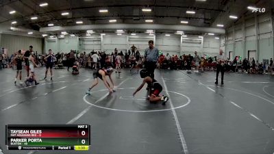 100 lbs Round 4 (8 Team) - Parker Porta, Buxton vs Taysean Giles, Mat Assassins Red