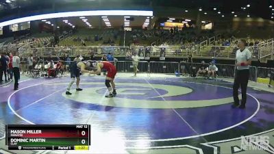 2A 170 lbs Cons. Round 3 - MASON MILLER, Manatee vs Dominic Martin, Clay