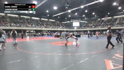 55 lbs Semifinal - Isabel Obrien, Hop Bottom vs Jasmine Belen, Cheshire