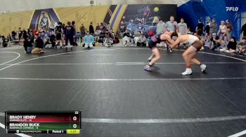 126 lbs Round 2 (8 Team) - Brady Henry, Warner Elite vs Brandon Buck, Nashville Catholic