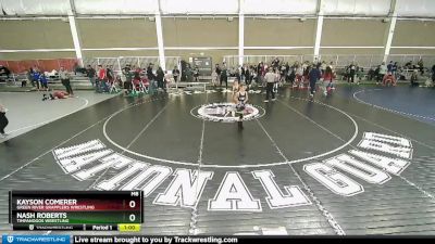 63 lbs Champ. Round 2 - Kayson Comerer, Green River Grapplers Wrestling vs Nash Roberts, Timpanogos Wrestling