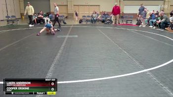 64 lbs Cons. Round 1 - Cooper Erskine, SDWA vs Laken Anderson, Ninety Six Wrestling
