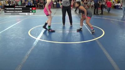 Semifinal - Kinleigh Colburn, Alexander Spartans vs Makenna Brooks, Pursuit Wrestling