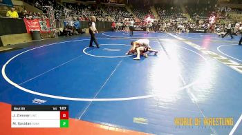 125 lbs Round Of 32 - Jadon Zimmer, Lincolnway Wrestling Club vs Mason Savidan, Sunkist Kids Monster Garage