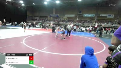 85 lbs Semifinal - Creed Herder, Elbert County Wranglers vs Diesel Trujillo, Duran Elite