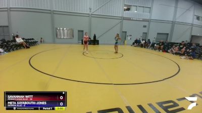 122 lbs Placement Matches (16 Team) - Savannah Witt, Pennsylvania Blue vs Meta Xayabouth-jones, Georgia Blue