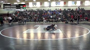 130 lbs Quarterfinal - Daniesha Watson, Waterloo West vs Alannah Mahoney, Solon