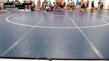 71-77 lbs Cons. Semi - Jaxon Holtzman, Downers Grove Wrestling Club vs Cooper Alger, Taylorville Wrestling Club