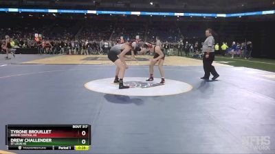 D4-157 lbs Cons. Round 3 - Drew Challender, St Louis HS vs Tyrone Brouillet, Benzie Central HS