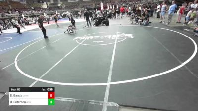 52 lbs Semifinal - Sebastian Garcia, Duran Elite vs Brax Peterson, Athlos Wrestling