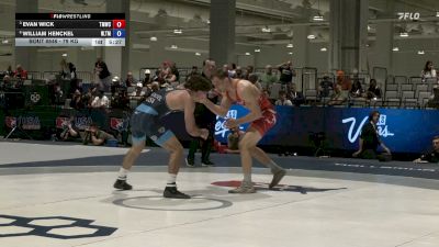 79 kg Quarters - Evan Wick, Titan Mercury Wrestling Club (TMWC) vs William Henckel, NLWC/TMWC