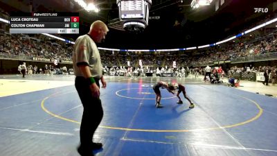 50 lbs Round Of 32 - Luca Croteau, Richland vs Colton Chapman, Jim Thorpe