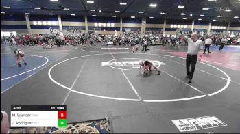 42 lbs Semifinal - Maverick Spencer, Dons Wrestling vs Jiovani Rodriguez, Victory WC-Central WA