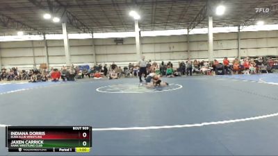 58 lbs Quarterfinal - Jaxen Carrick, Hawk Wrestling Club vs Indiana Dorris, Kuna Klub Wrestling