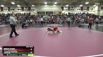 J-8 lbs Semifinal - Brock Stamp, Belle Plaine Wrestling vs Haedon Paxton, Unattached