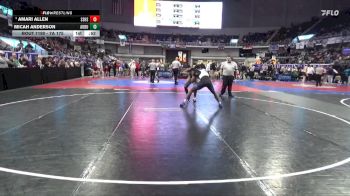 7A 175 lbs Cons. Round 3 - Amari Allen, Smiths Station Hs vs Micah Anderson, Auburn