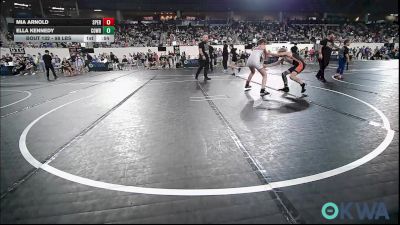 98 lbs 7th Place - Mia Arnold, Sperry Wrestling Club vs Ella Kennedy, Cowboy Wrestling Club