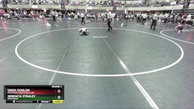 48-52 lbs Round 2 - Vaida Donlon, Mollitium Wrestling Club vs Serencia Straley, Wisconsin