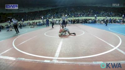 70 lbs Consi Of 16 #2 - Kadan Mclaurin, Tulsa North Mabee Stampede vs Kannon VanDeven, Mustang Bronco Wrestling Club