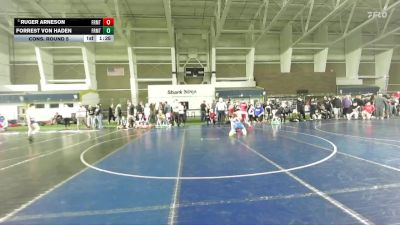 126 lbs Cons. Round 5 - Ruger Arneson, Challis Blackhearts vs Forrest Von Haden, Blanding Pride Wrestling Club