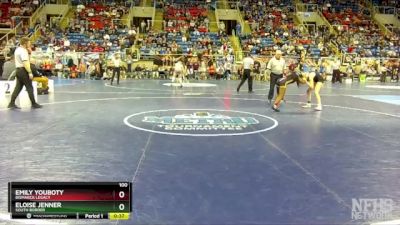 100 lbs Cons. Round 3 - Emily Youboty, Bismarck Legacy vs Eloise Jenner, South Border