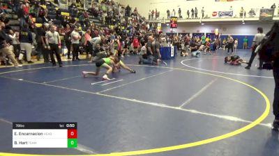 78 lbs Quarterfinal - Ethan Encarnacion, Headhunters vs Brennan Hart, Team Donahoe