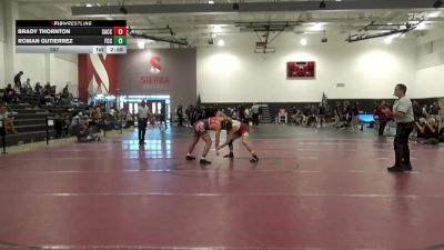 157 lbs Placement Matches (16 Team) - Roman Gutierrez, Fresno City College vs Brady Thornton, Sac City