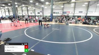 95 lbs Consolation - Olivia Hernandez, Beaver Dam Wrestling Club vs Noah Beam, Legacy Elite