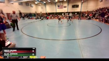 126 lbs Round 5 (10 Team) - Blain Johnson, Douglas vs Reece Grubbs, Torrington