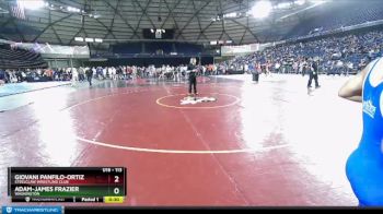113 lbs Cons. Round 2 - Giovani Panfilo-Ortiz, Steelclaw Wrestling Club vs Adam-James Frazier, Washington