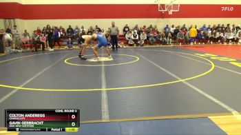 165 lbs Cons. Round 3 - Gavin Gerbracht, Dike-New Hartford vs Colton Anderegg, Charles City