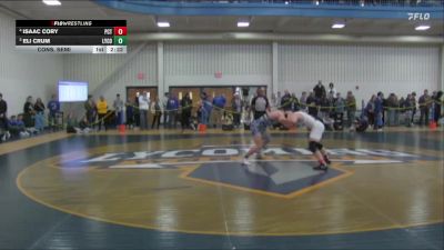 184 lbs Cons. Semi - Isaac Cory, Penn College vs Eli Crum, Lycoming