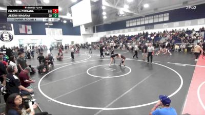 110 lbs Champ. Round 1 - Isabella Estrada, Downey High School vs Alexis Magana, Chino Wrestling