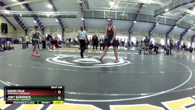 285 lbs Cons. Round 1 - Gavin Falk, Davenport University vs Joey Baronick, Mercyhurst University