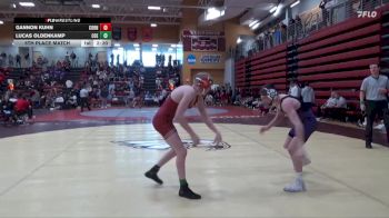 125 lbs 5th Place Match - Gannon Kuhn, Cornell College vs Lucas Oldenkamp, Coe