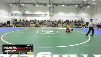 141 lbs Cons. Round 2 - Cesar Guzman, Lemoore College vs Aldo Quintero, Mt. San Antonio College