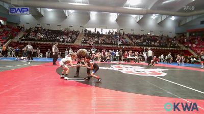 49 lbs Consi Of 8 #2 - Braysen Haynes, Tulsa Blue T Panthers vs Bryker Smith, Salina Wrestling Club