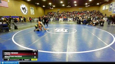 132 lbs Cons. Round 6 - Sebastian Macedo, Lemoore vs Pedro Mendez, Redwood