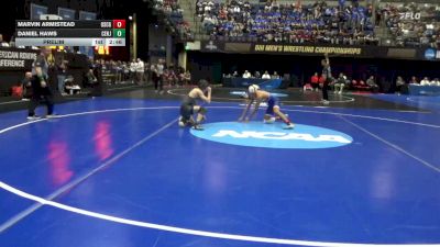 133 lbs Prelim - Marvin Armistead, Coast Guard vs Daniel Haws, Centenary (NJ)