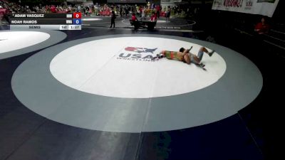140 lbs Semis - Adam Vasquez, Rough House Wrestling vs Noah Ramos, Wright Wrestling Academy