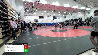 160 lbs Round Of 64 - Nikolas Cabrera, Franklin D. Roosevelt vs John Bonura, Monsignor Farrell